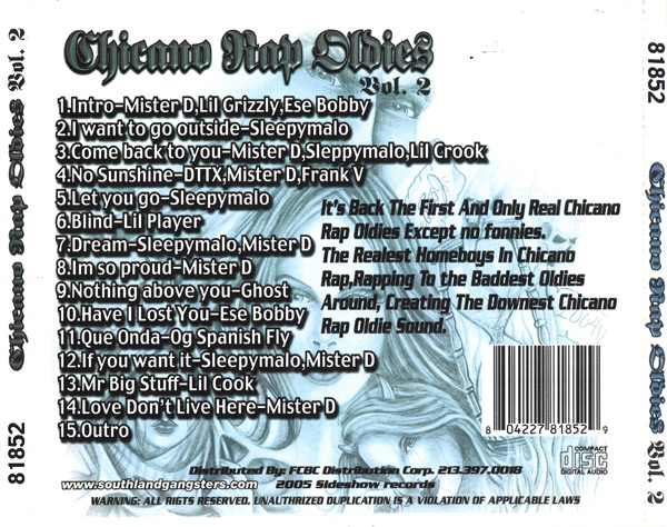 Chicano Rap Oldies Vol. 2 Chicano Rap